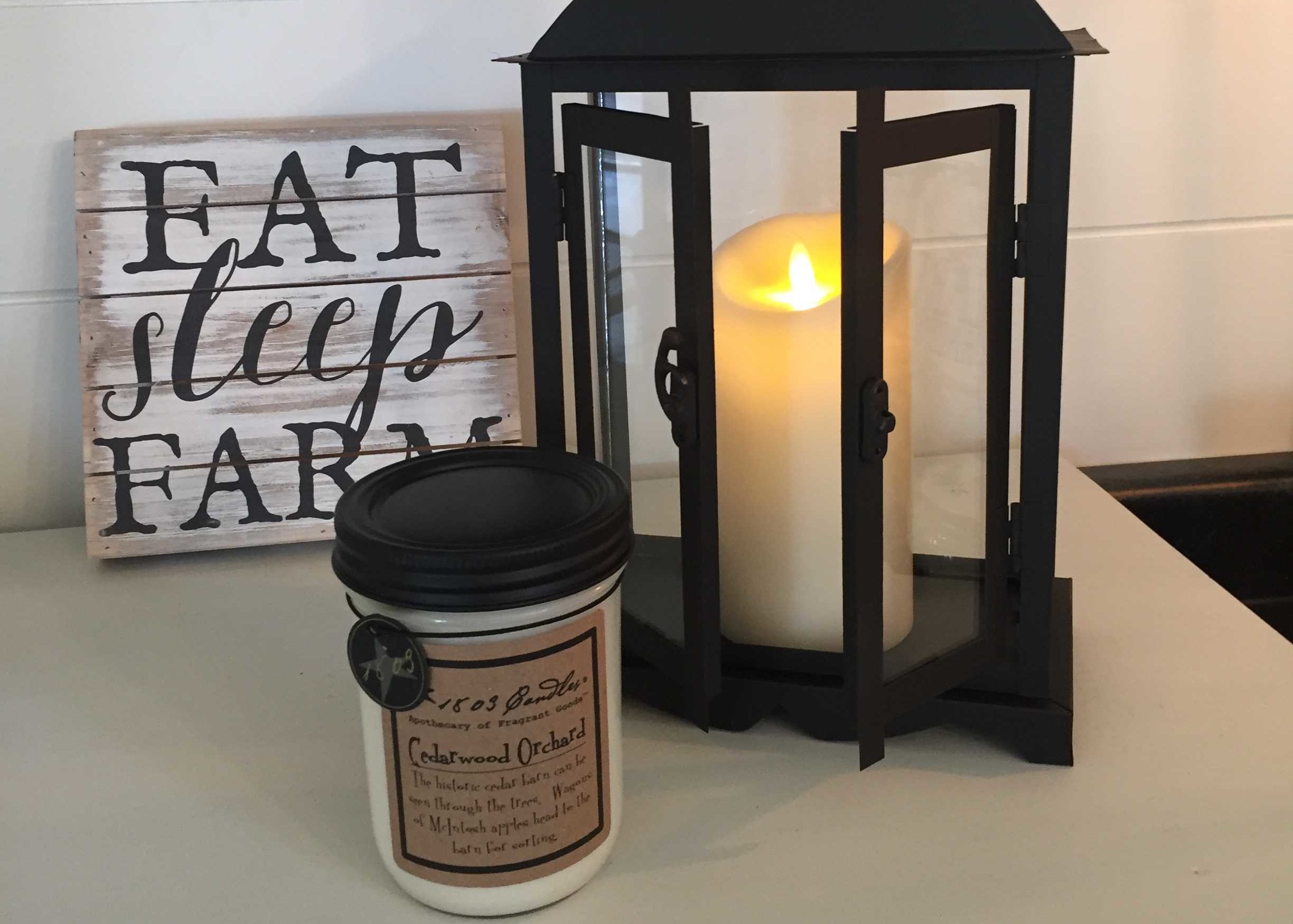 Moving Flame Candles & Vintage Decor