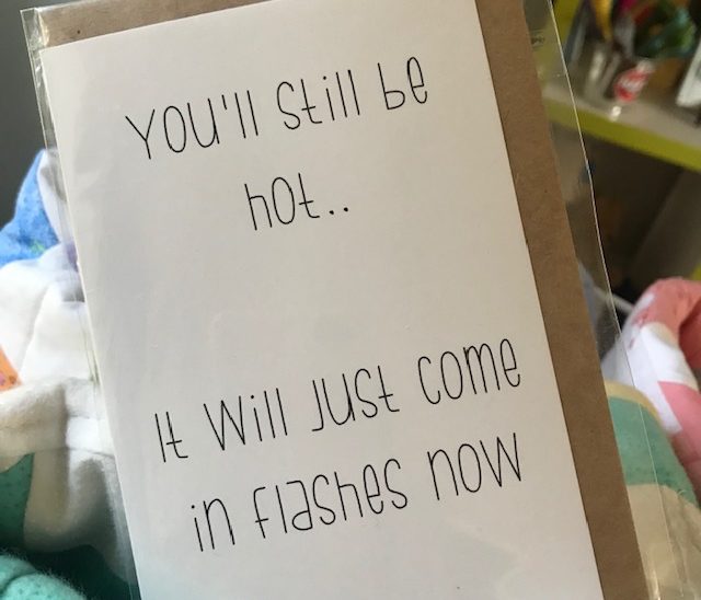 Hot Flashes Greeting Card Local Gift Shop